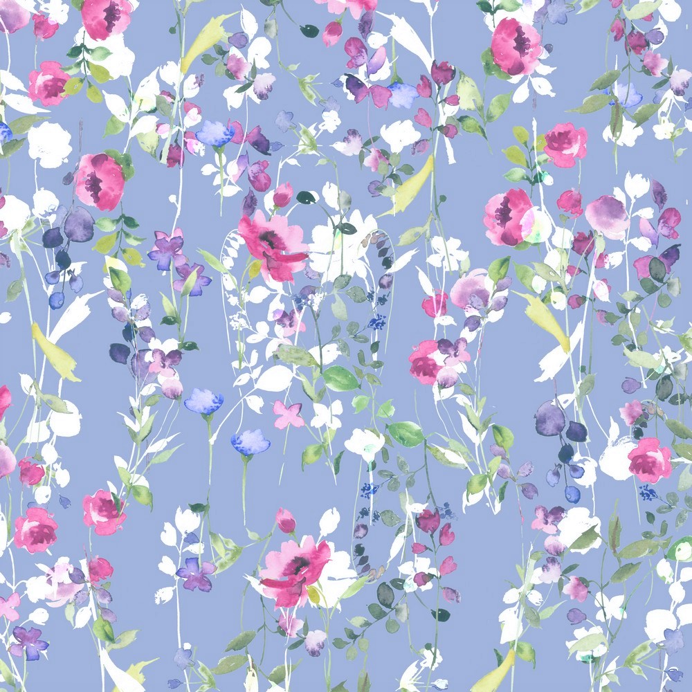 Canvas Digital "Romantic Flowers" - lavender