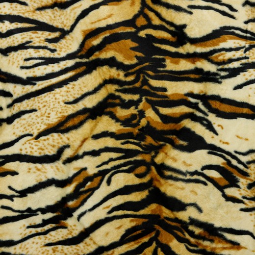 Velboa "Tiger" - ecru/beige/gold 