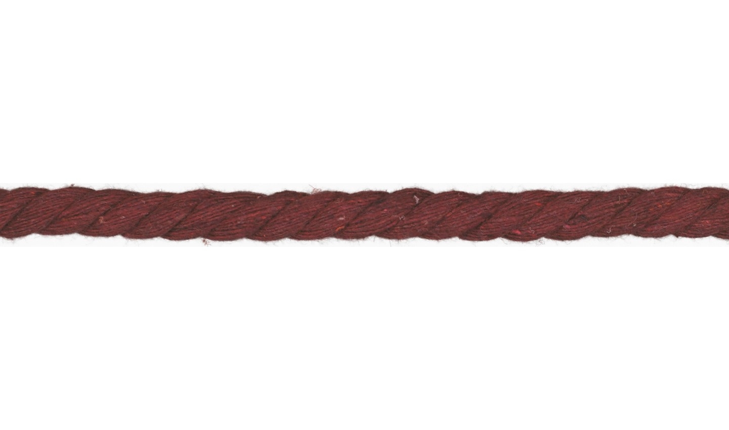 Kordel Baumwolle rund 10mm uni bordeaux