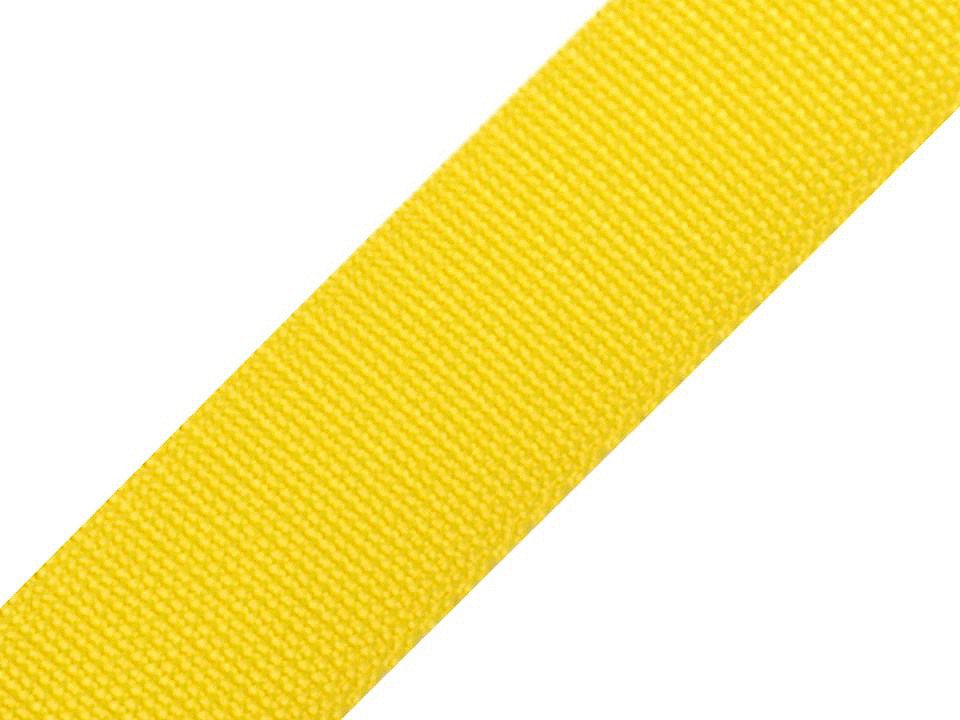 Gurtband Polyester 40mm uni gelb
